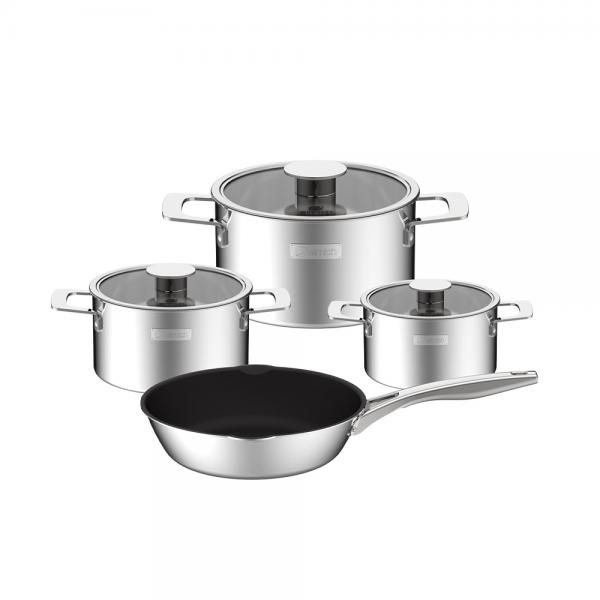 Bộ nồi Inox liền khối Elmich Hera EL-8136IN size 16, 18, 22, chảo 24cm Bộ nồi Inox liền khối Elmich Hera EL-8136IN size 16, 18, 22, chảo 24cm