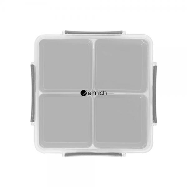 Hộp nhựa đa năng 4 ngăn rời Elmich màu ghi EL0754GR