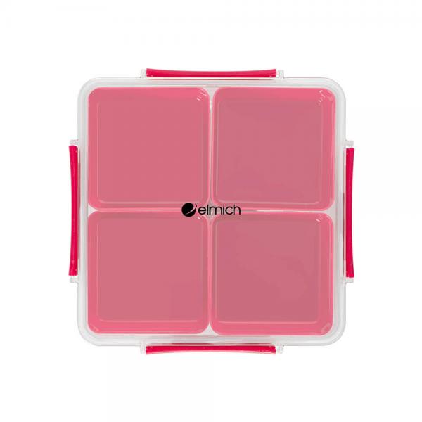 Hộp nhựa đa năng 4 ngăn rời Elmich màu hồng EL0754PK