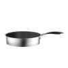 Bộ nồi Inox Elmich Basic gold EL-2464 size 16,20,24cm xửng hấp 3 tầng 24cm, chảo 26cm