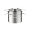Bộ nồi Inox liền khối Elmich Hera EL-8137IN size 18, nồi hấp 22, chảo 26cm